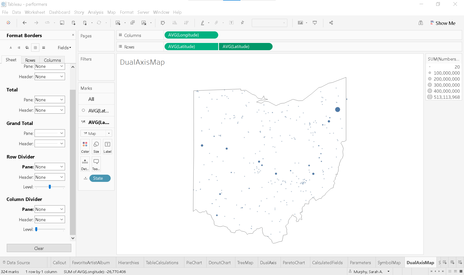 Dual-axis map created using steps 1-6 above