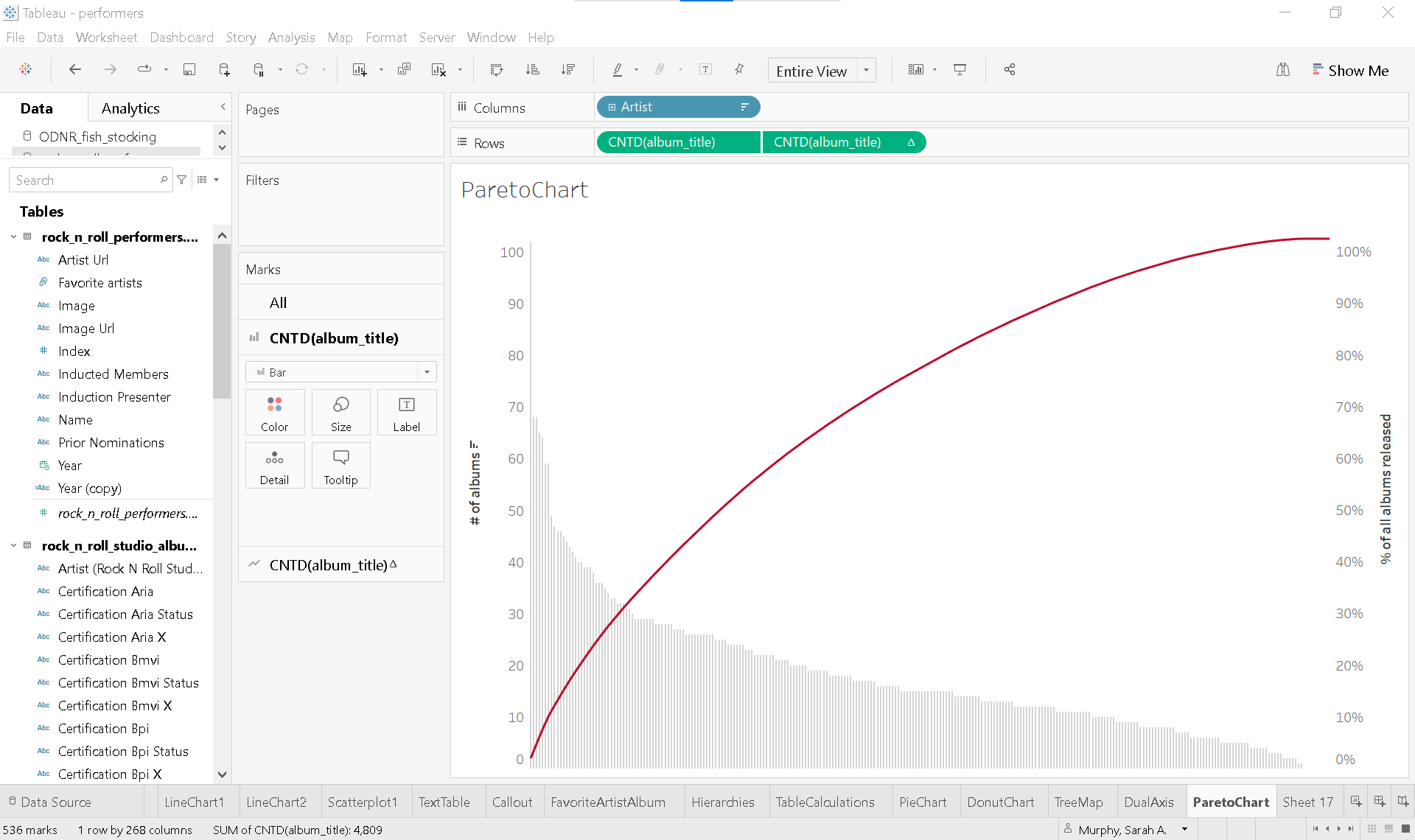 shows completed steps 1-10 from exercise 1 above